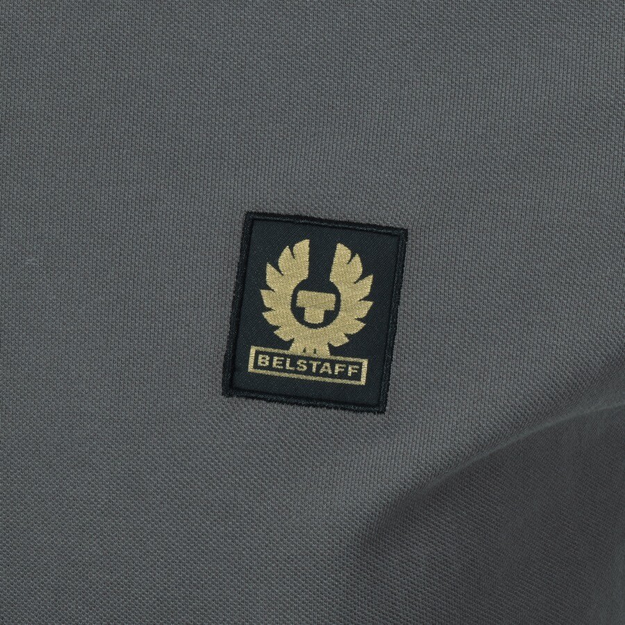 Alternative Image for ProductBelstaff Logo Long Sleeved Polo T Shirt Grey3