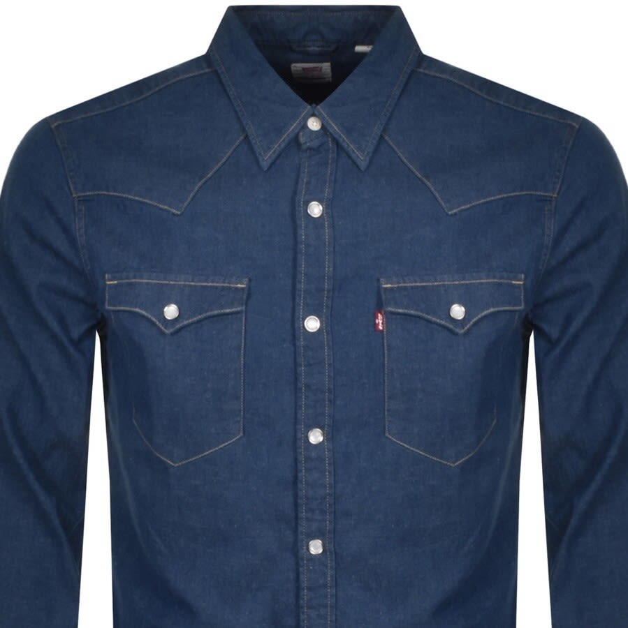 Alternative Image for ProductLevis Barstow Western Long Sleeved Shirt Blue2