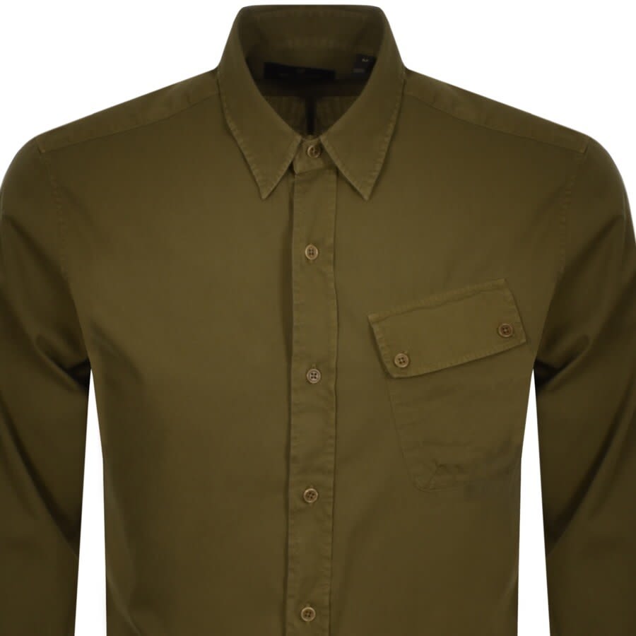 Alternative Image for ProductBelstaff Long Sleeved Pitch Shirt Green2