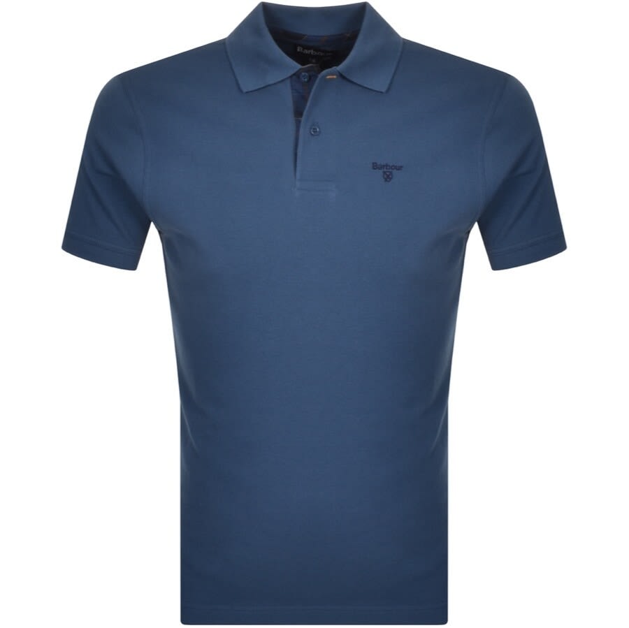 Alternative Image for ProductBarbour Pique Polo T Shirt Blue1