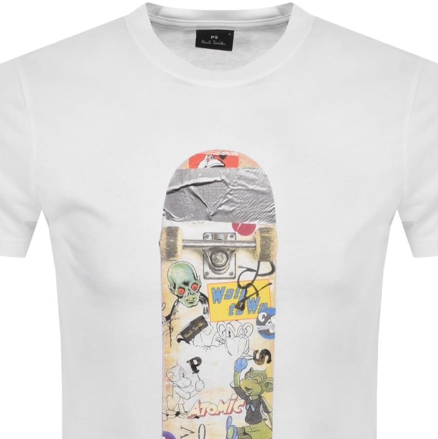 Alternative Image for ProductPS By Paul Smith Skateboard T Shirt White2