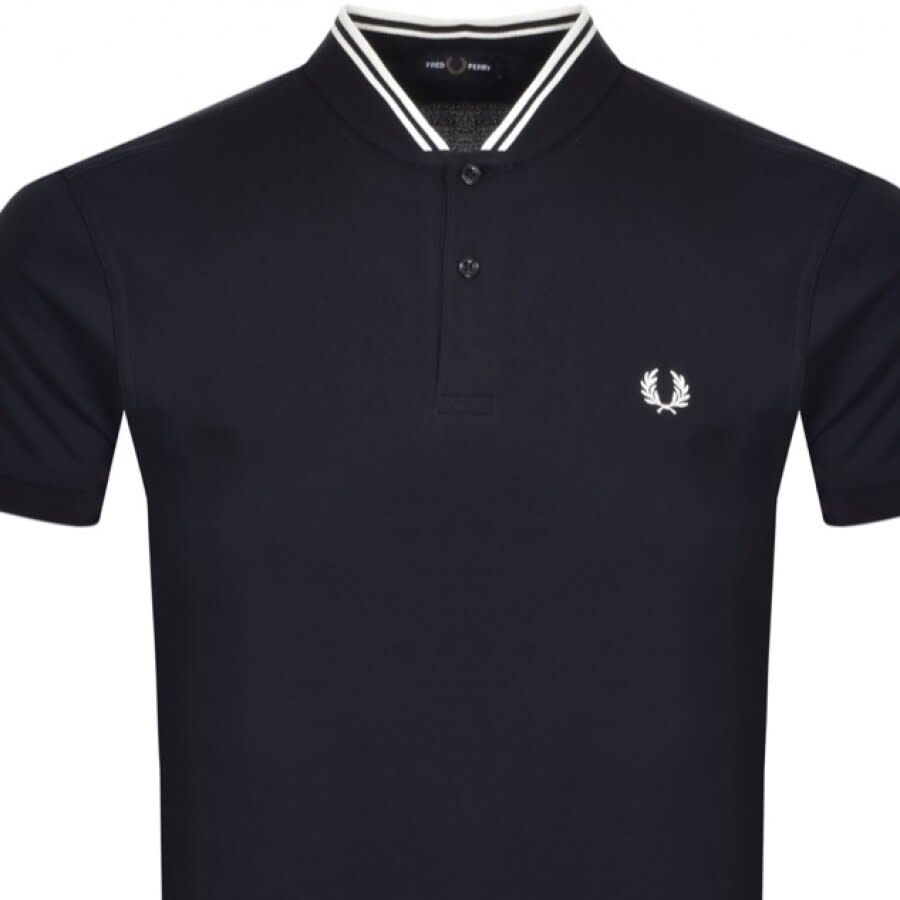 Alternative Image for ProductFred Perry Bomber Collar Polo T Shirt Navy2