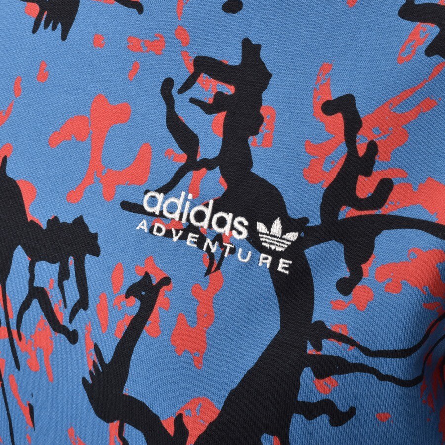 Alternative Image for Productadidas Originals Print T Shirt Blue3