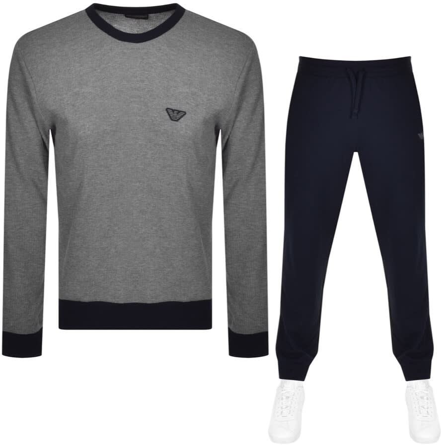 Alternative Image for ProductEmporio Armani Lightweight Lounge Tracksuit Grey1