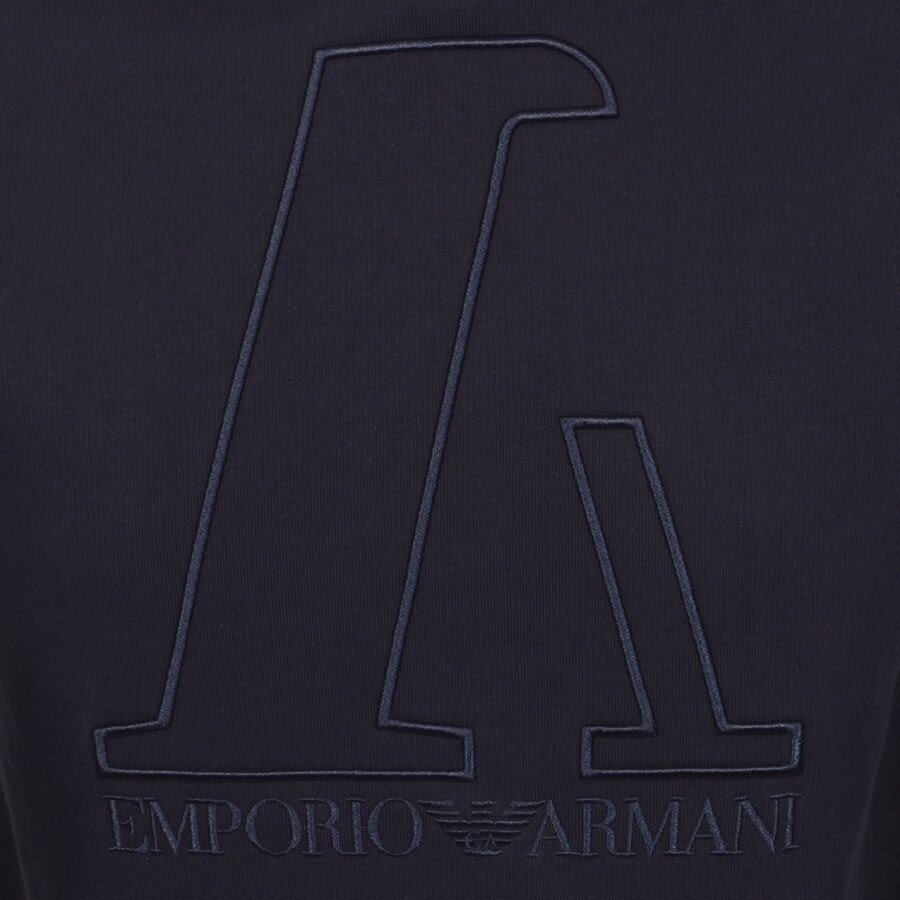 Alternative Image for ProductEmporio Armani Pullover Logo Hoodie Navy3