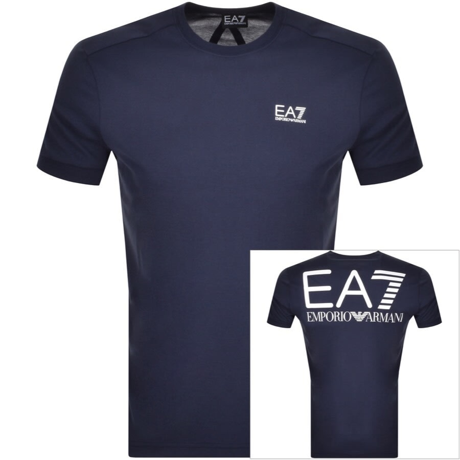 Alternative Image for ProductEA7 Emporio Armani Logo T Shirt Blue1
