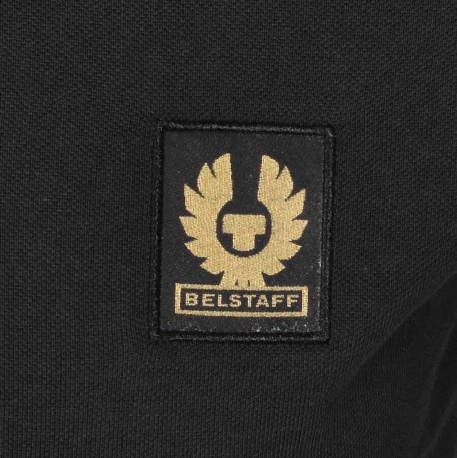Alternative Image for ProductBelstaff Long Sleeve Logo Polo T Shirt Black3