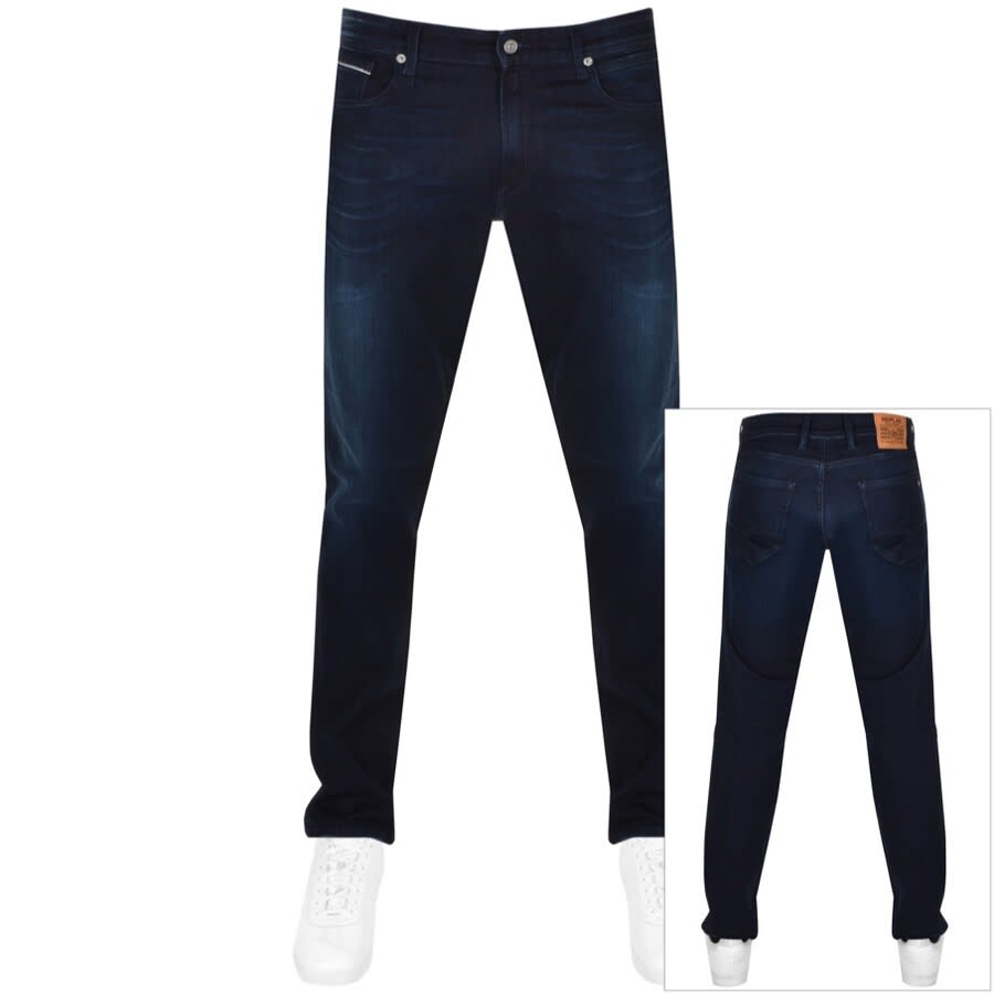 Alternative Image for ProductReplay Grover Straight Jeans Blue1
