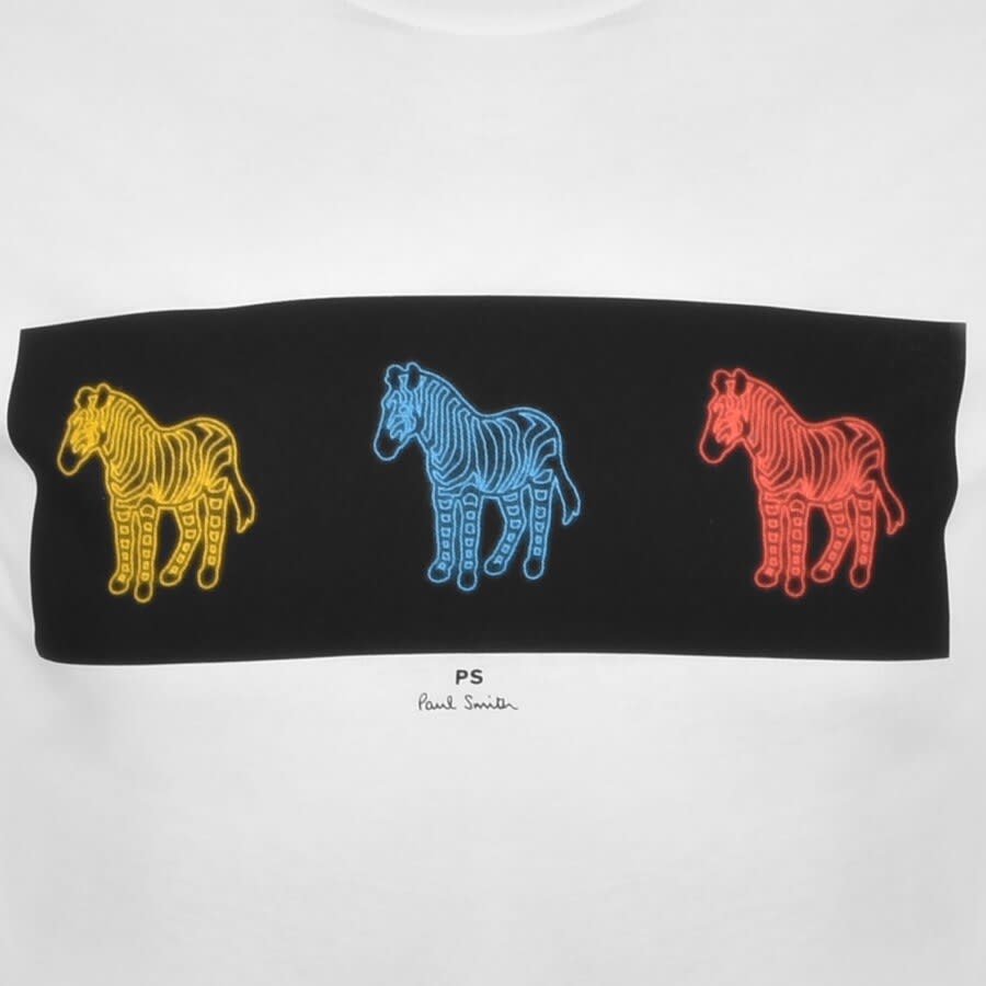 Alternative Image for ProductPS By Paul Smith Zebras T Shirt White3