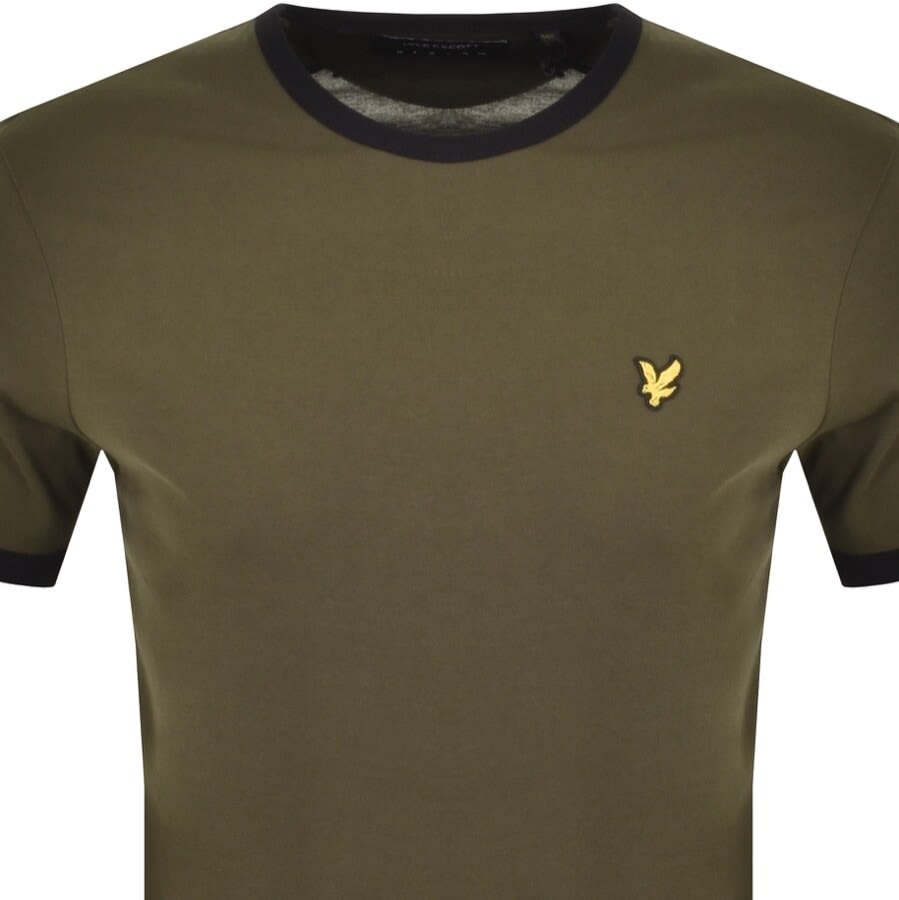 Alternative Image for ProductLyle And Scott Ringer T Shirt Green2