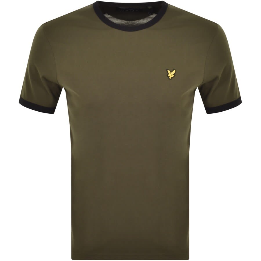 Alternative Image for ProductLyle And Scott Ringer T Shirt Green1