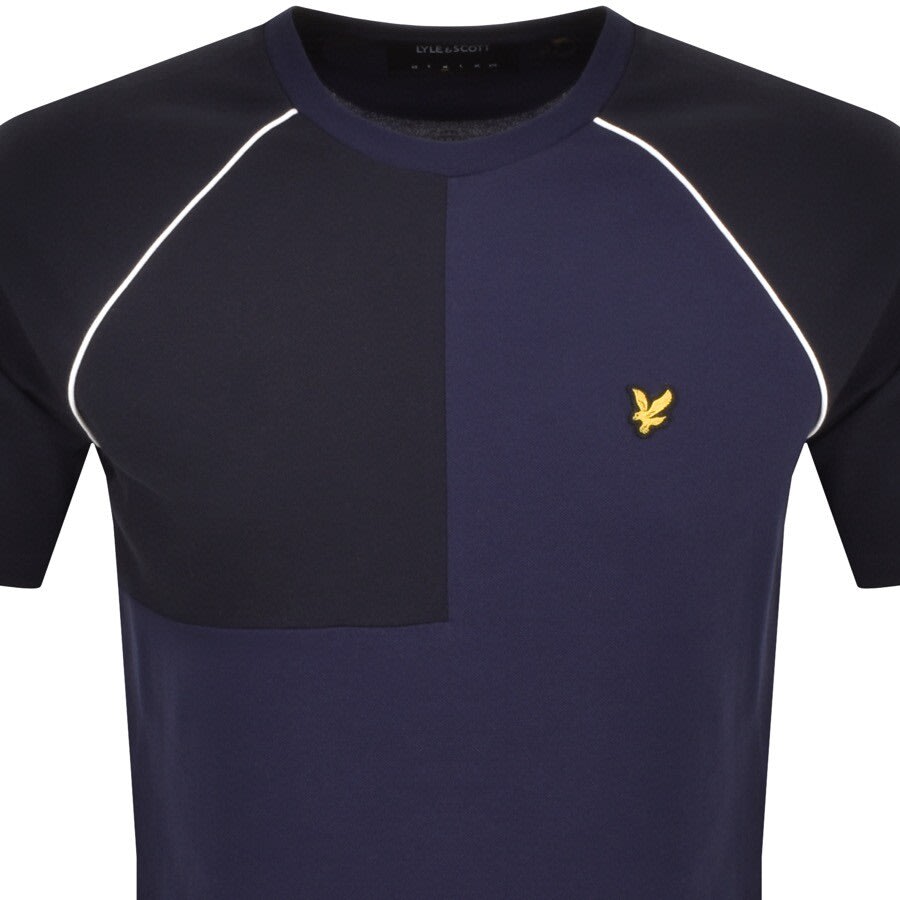 Alternative Image for ProductLyle And Scott Contrast Panel T Shirt Navy2