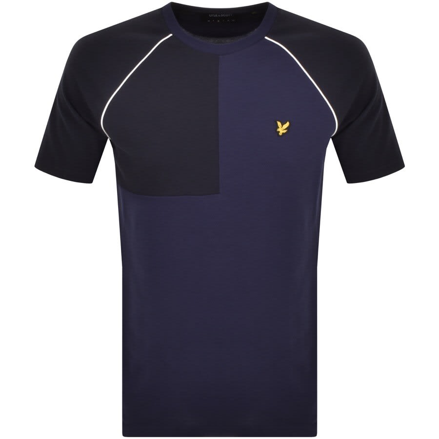 Alternative Image for ProductLyle And Scott Contrast Panel T Shirt Navy1