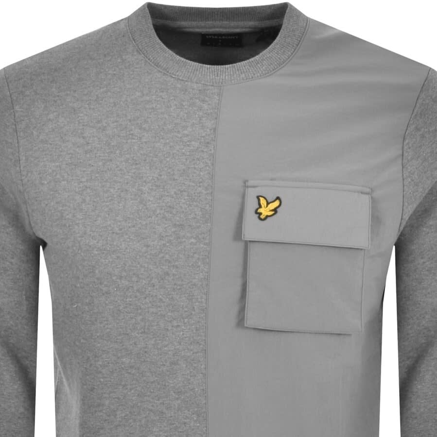 Alternative Image for ProductLyle And Scott Tech Pocket Sweatshirt Grey2