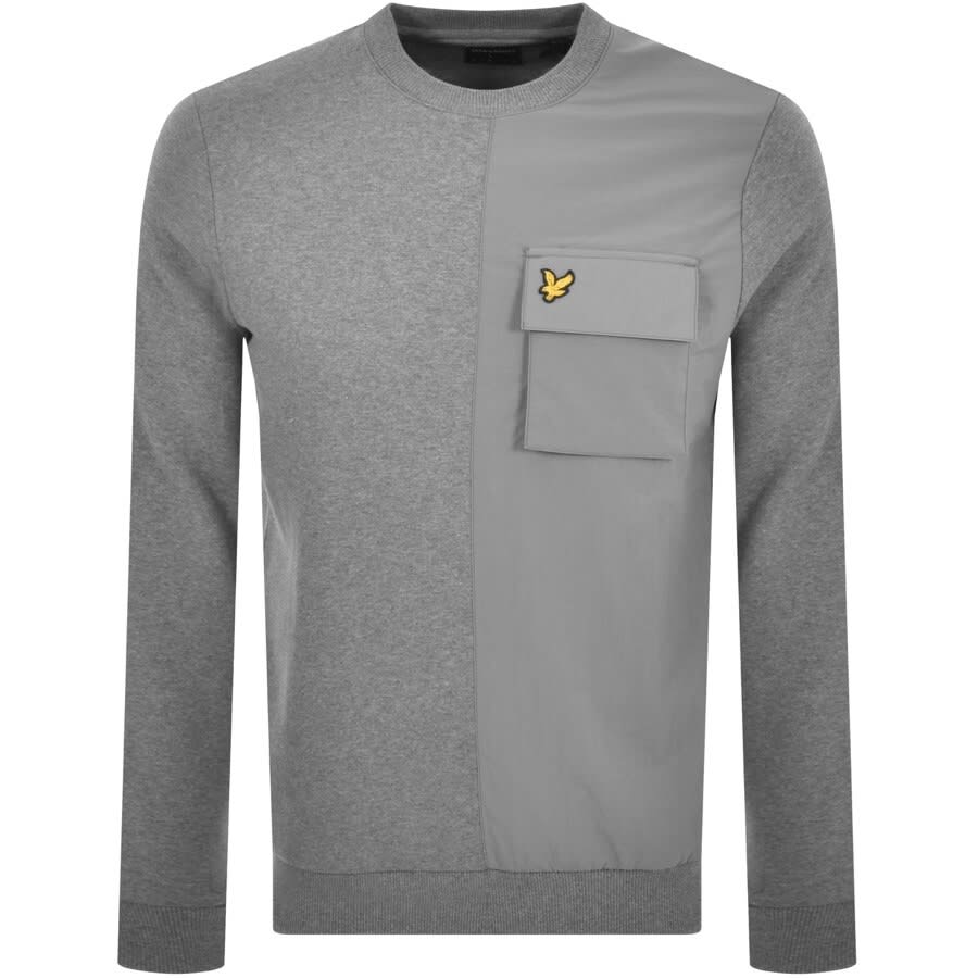 Alternative Image for ProductLyle And Scott Tech Pocket Sweatshirt Grey1