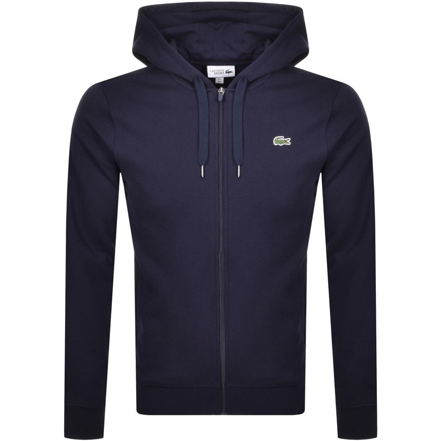 Alternative Image for ProductLacoste Sport Logo Full Zip Hoodie Navy1
