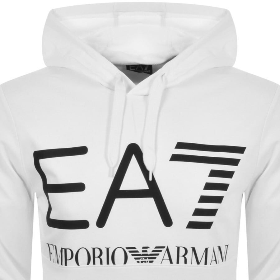 Alternative Image for ProductEA7 Emporio Armani Logo Hoodie White2