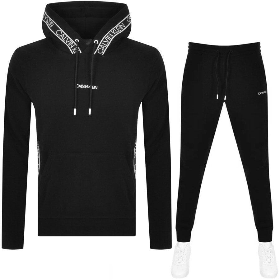 Alternative Image for ProductCalvin Klein Logo Tape Tracksuit Black1