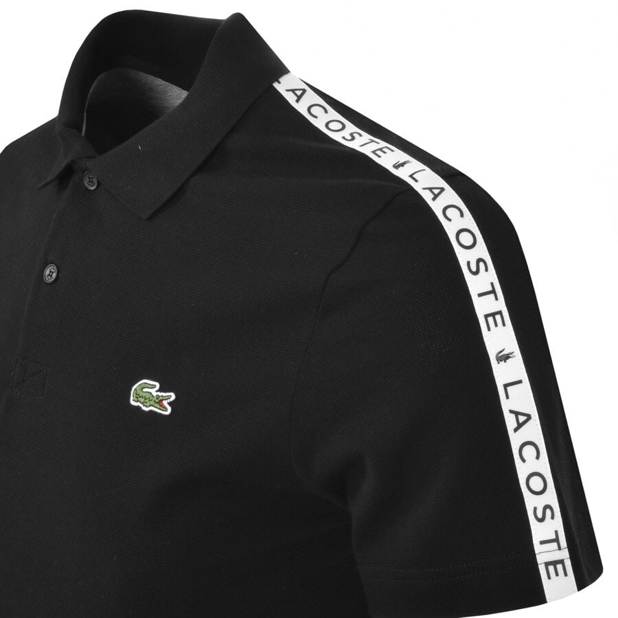 Alternative Image for ProductLacoste Taped Polo T Shirt Black3