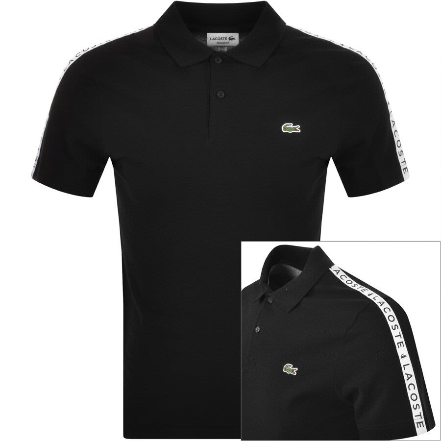 Alternative Image for ProductLacoste Taped Polo T Shirt Black1