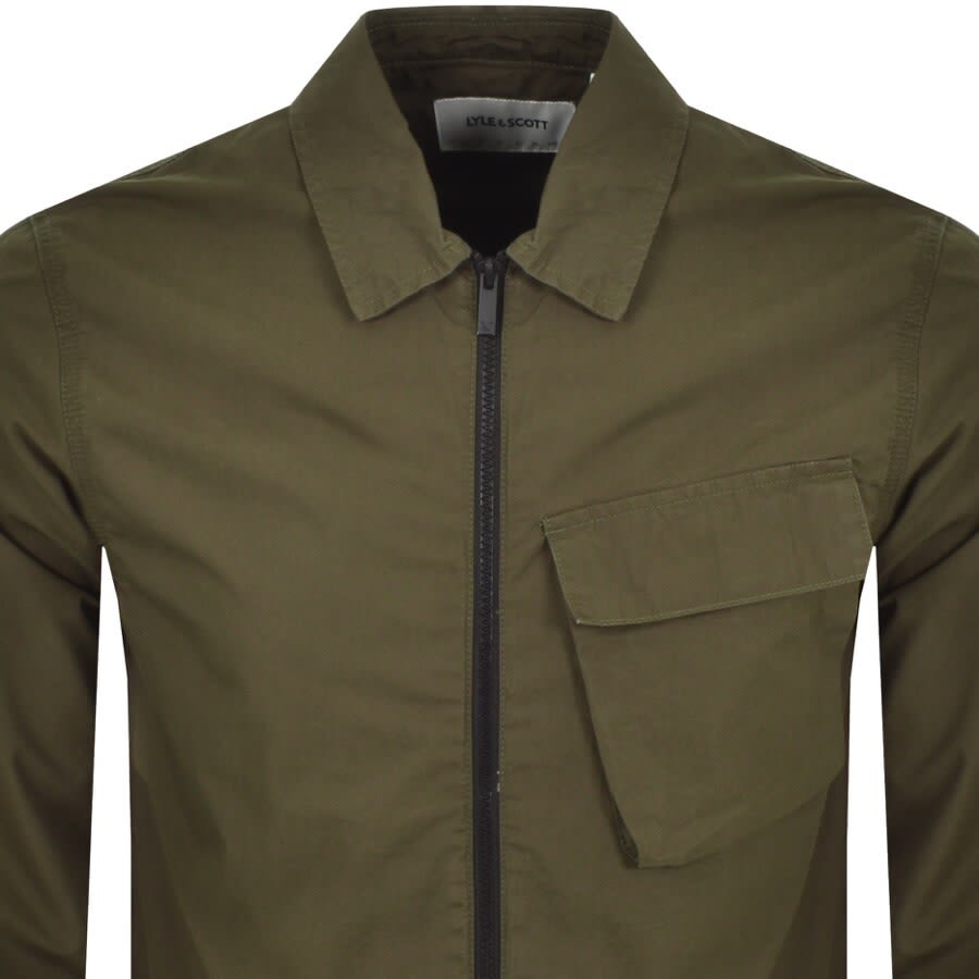 Alternative Image for ProductLyle And Scott Pocket Overshirt Green2