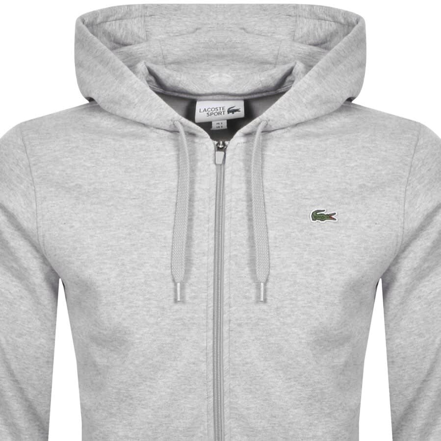 Alternative Image for ProductLacoste Sport Full Zip Hoodie Grey2