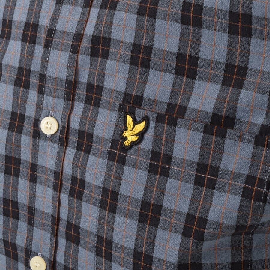 Alternative Image for ProductLyle And Scott Poplin Long Sleeve Shirt Blue3