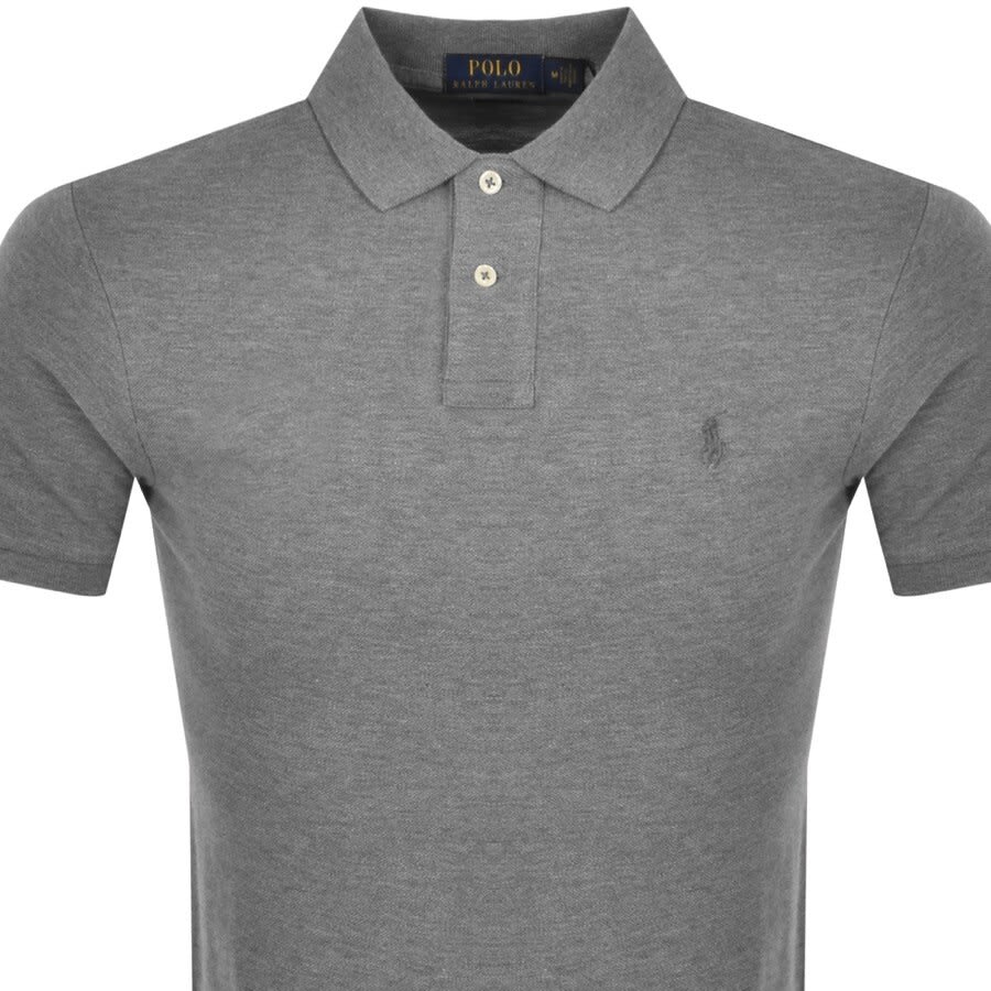 Alternative Image for ProductRalph Lauren Slim Fit Polo T Shirt Grey2