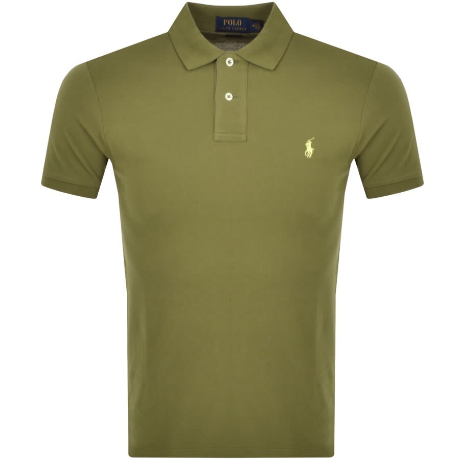 Alternative Image for ProductRalph Lauren Slim Fit Polo T Shirt Green1