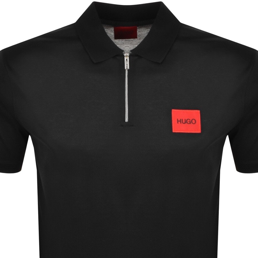 Alternative Image for ProductHUGO Deresom Half Zip Polo T Shirt Black2