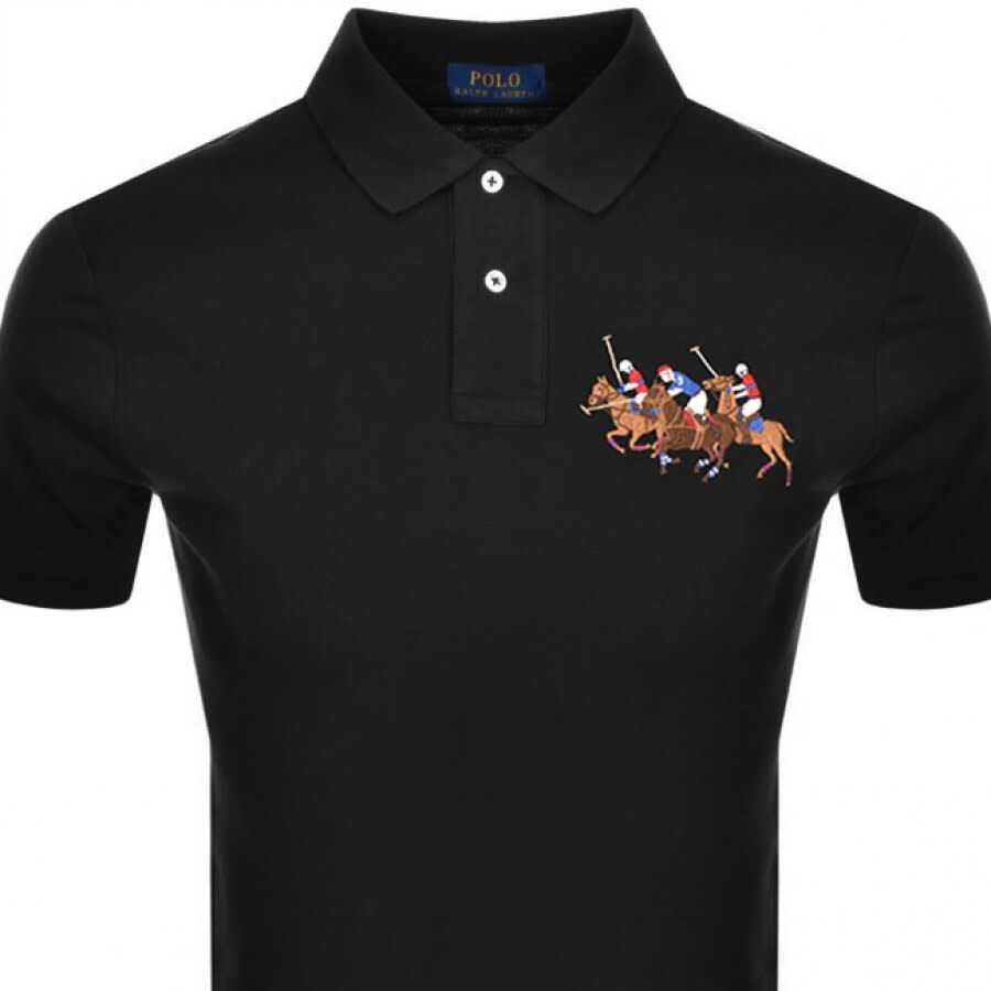 Alternative Image for ProductRalph Lauren Basic Mesh Polo T Shirt Black2