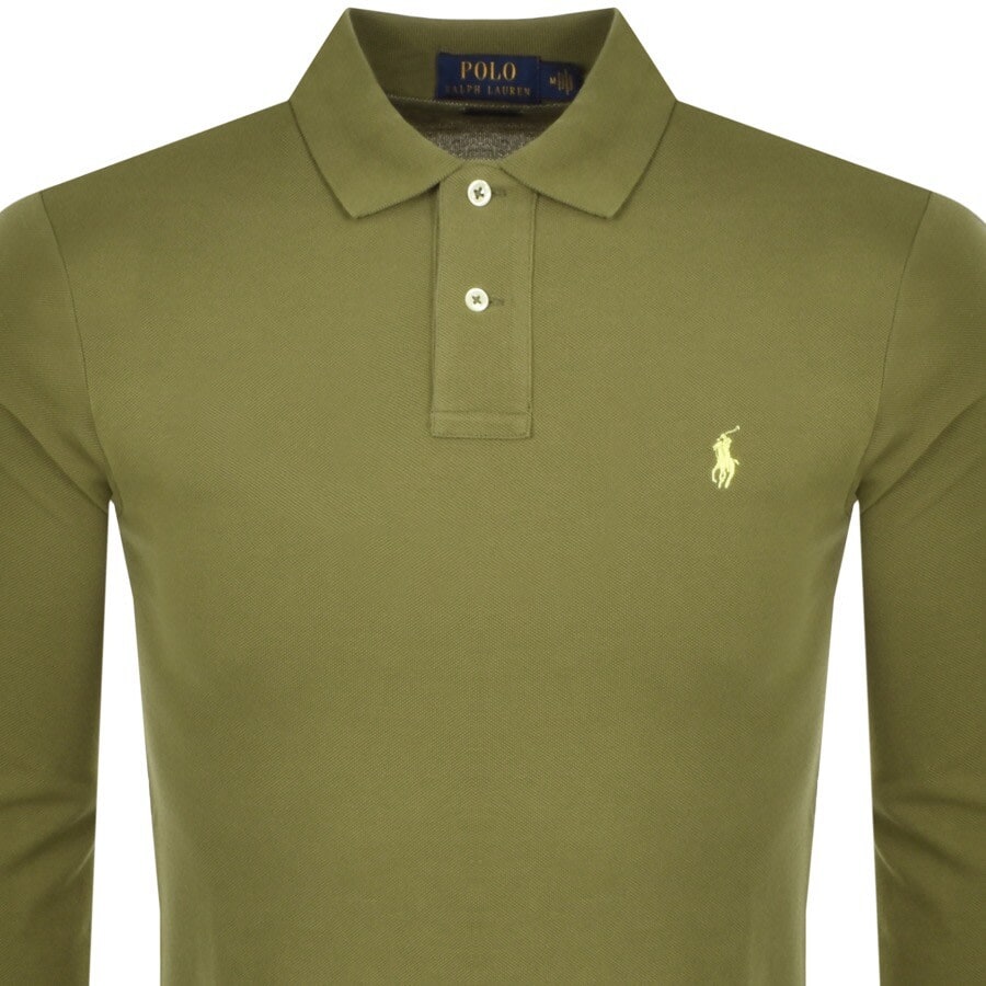 Alternative Image for ProductRalph Lauren Long Sleeve Polo T Shirt Green2