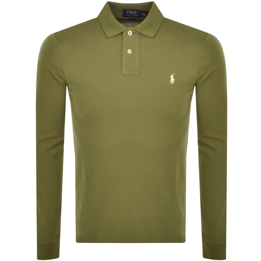Alternative Image for ProductRalph Lauren Long Sleeve Polo T Shirt Green1