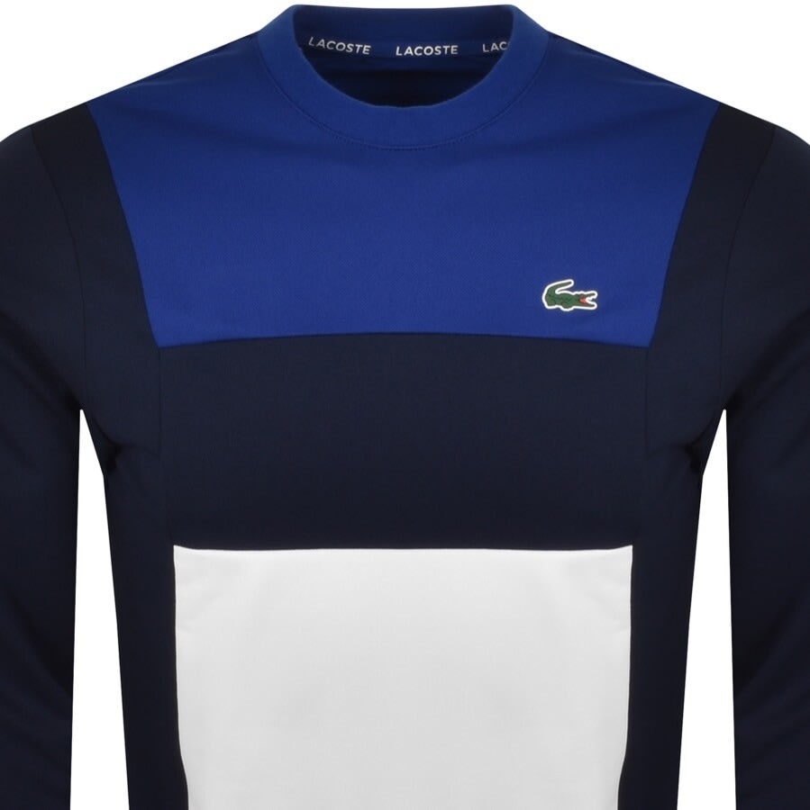 Alternative Image for ProductLacoste Sport Colour Block Sweatshirt Blue2