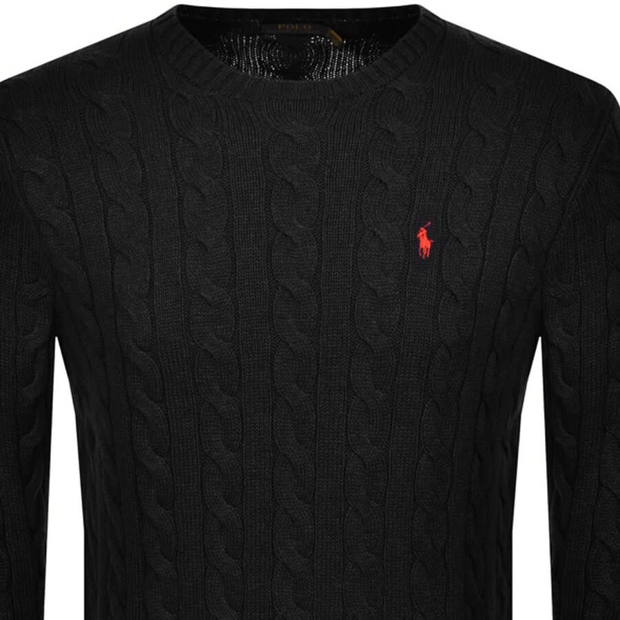 Alternative Image for ProductRalph Lauren Driver Crew Neck Knit Jumper Black2
