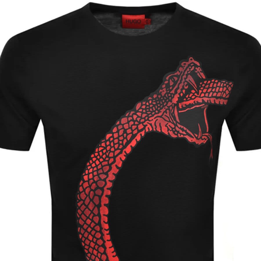 Alternative Image for ProductHUGO Degroni Crew Neck T Shirt Black2