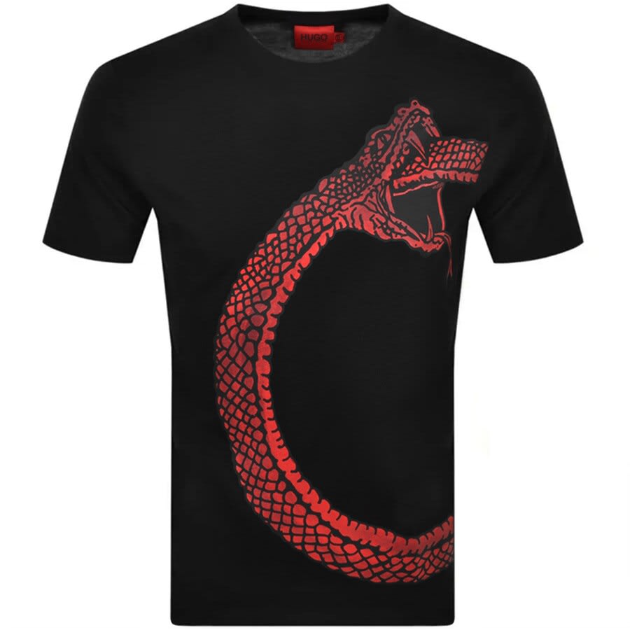 Alternative Image for ProductHUGO Degroni Crew Neck T Shirt Black1