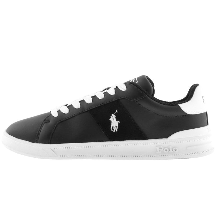 Alternative Image for ProductRalph Lauren Heritage Court Trainers Black1