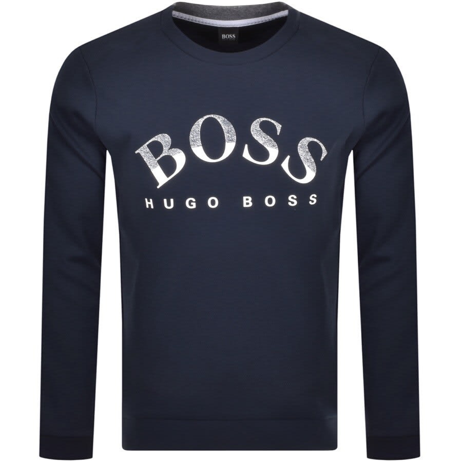 Alternative Image for ProductBOSS Salbo 1 Crew Neck Sweatshirt Navy1