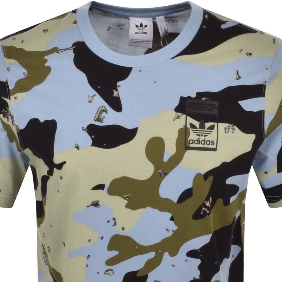 Alternative Image for Productadidas Originals Print T Shirt Blue2
