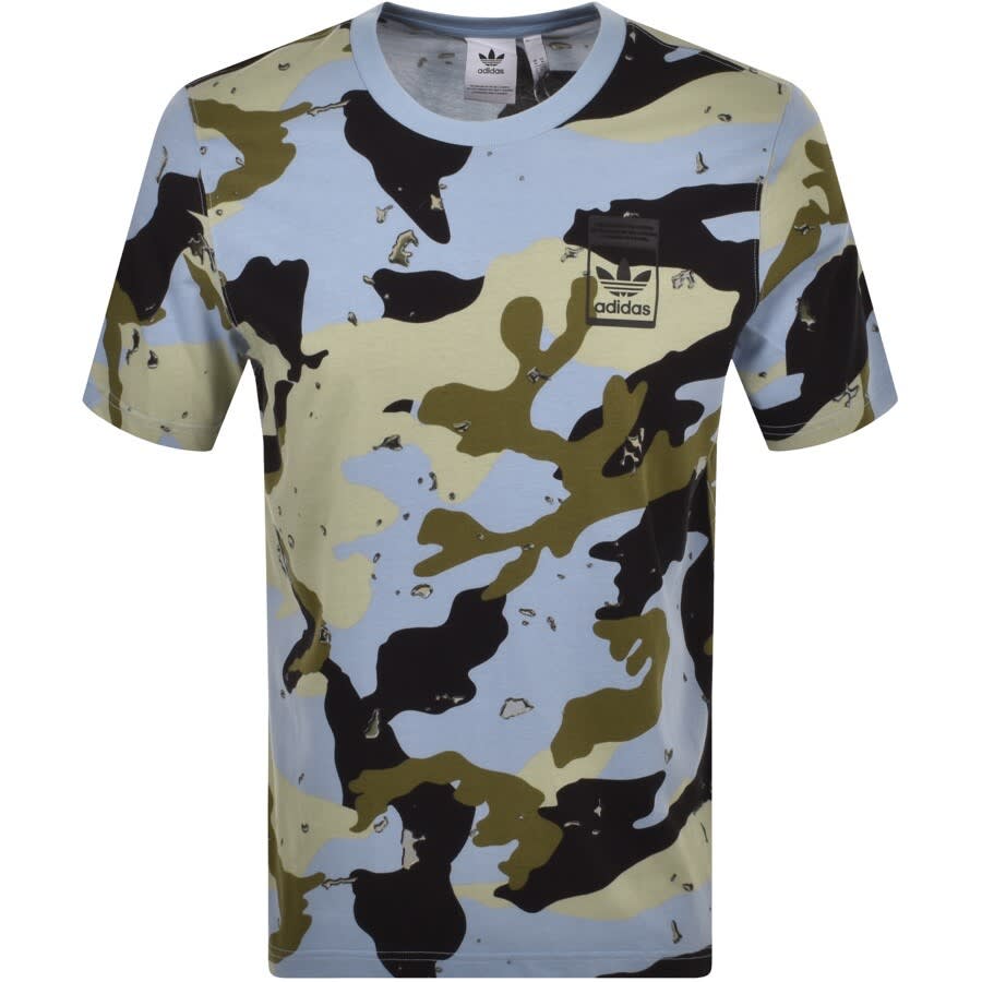 Alternative Image for Productadidas Originals Print T Shirt Blue1