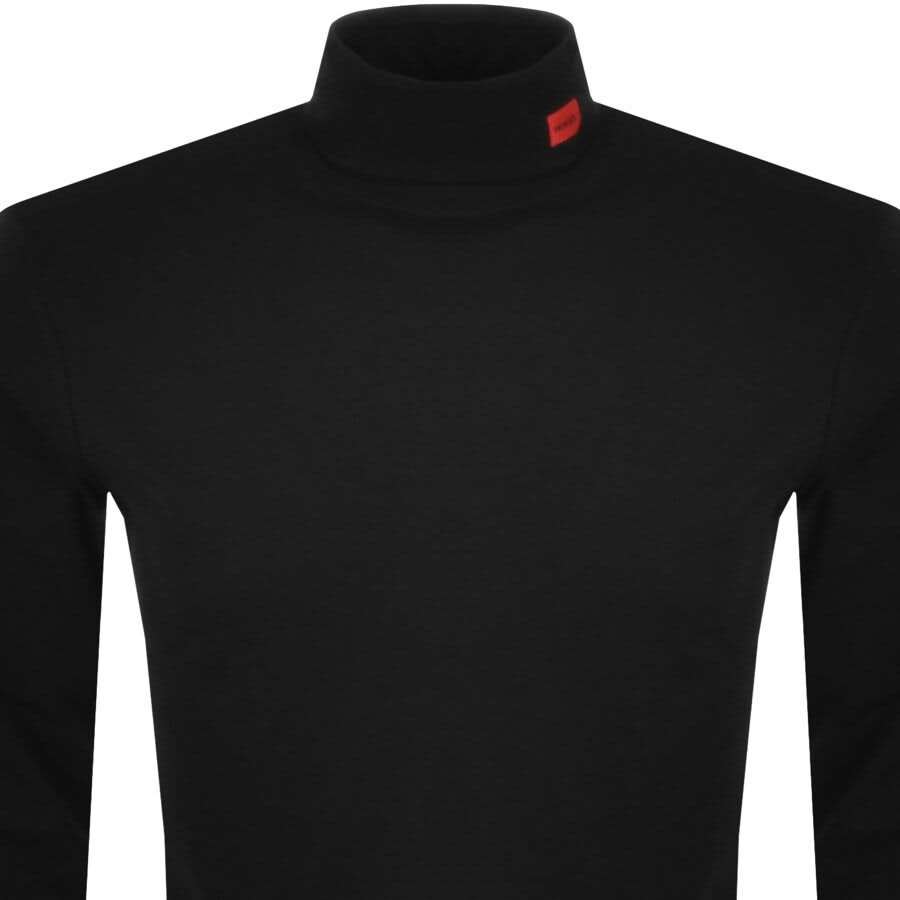 Alternative Image for ProductHUGO Derollo Roll Neck Long Sleeve T Shirt Black2