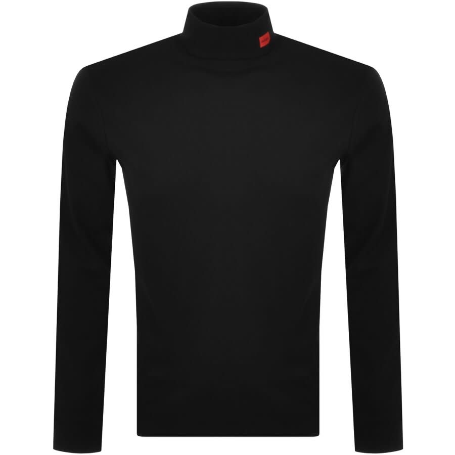 Alternative Image for ProductHUGO Derollo Roll Neck Long Sleeve T Shirt Black1