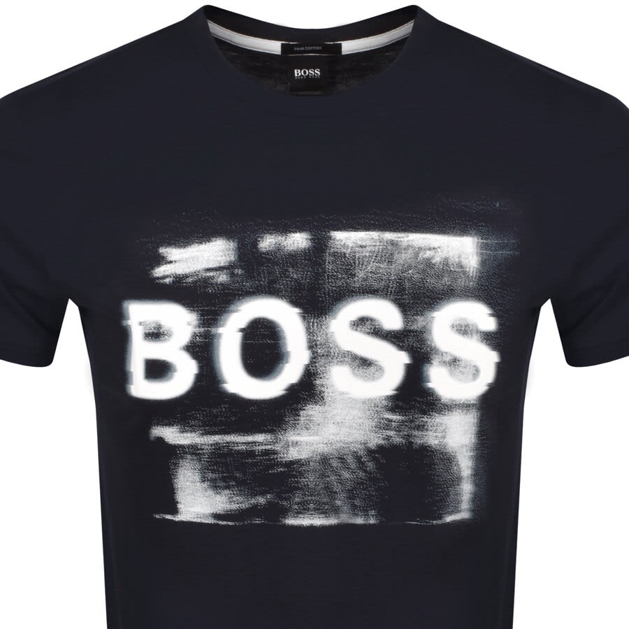 Alternative Image for ProductBOSS Tlogo T Shirt Navy2
