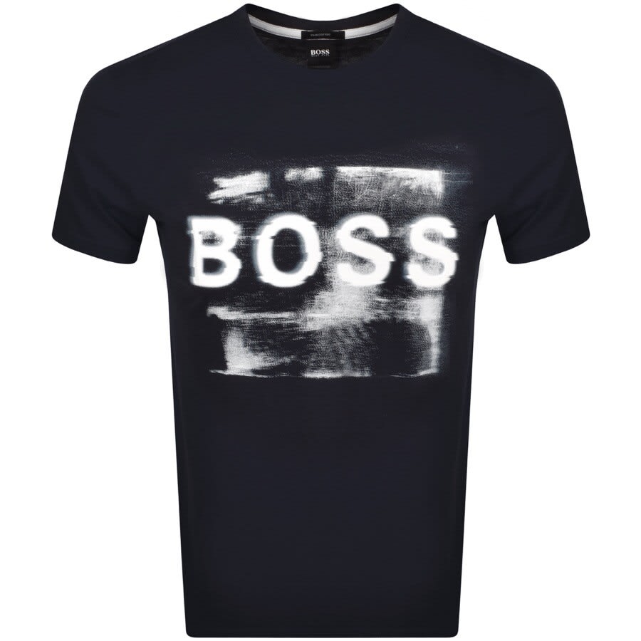 Alternative Image for ProductBOSS Tlogo T Shirt Navy1