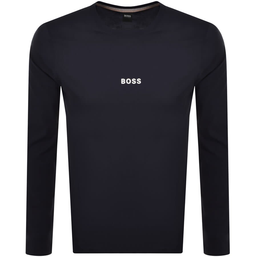 Alternative Image for ProductBOSS Long Sleeved TChark 1 T Shirt Navy1