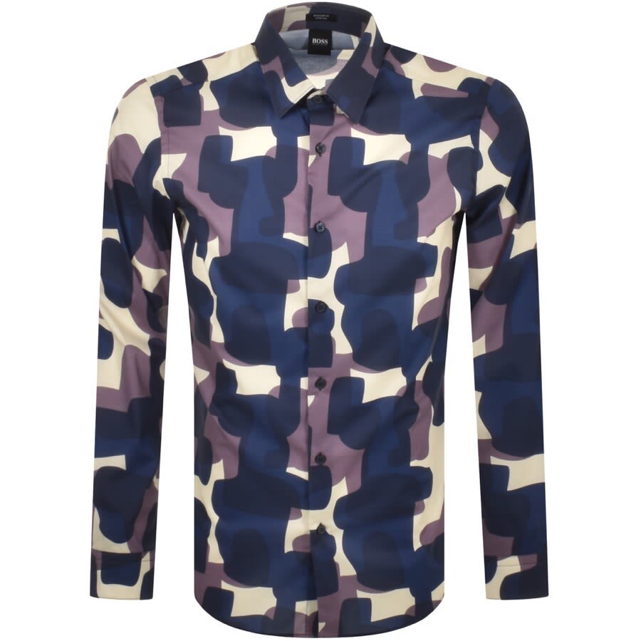 Alternative Image for ProductBOSS Lukas FO Long Sleeved Shirt Blue1