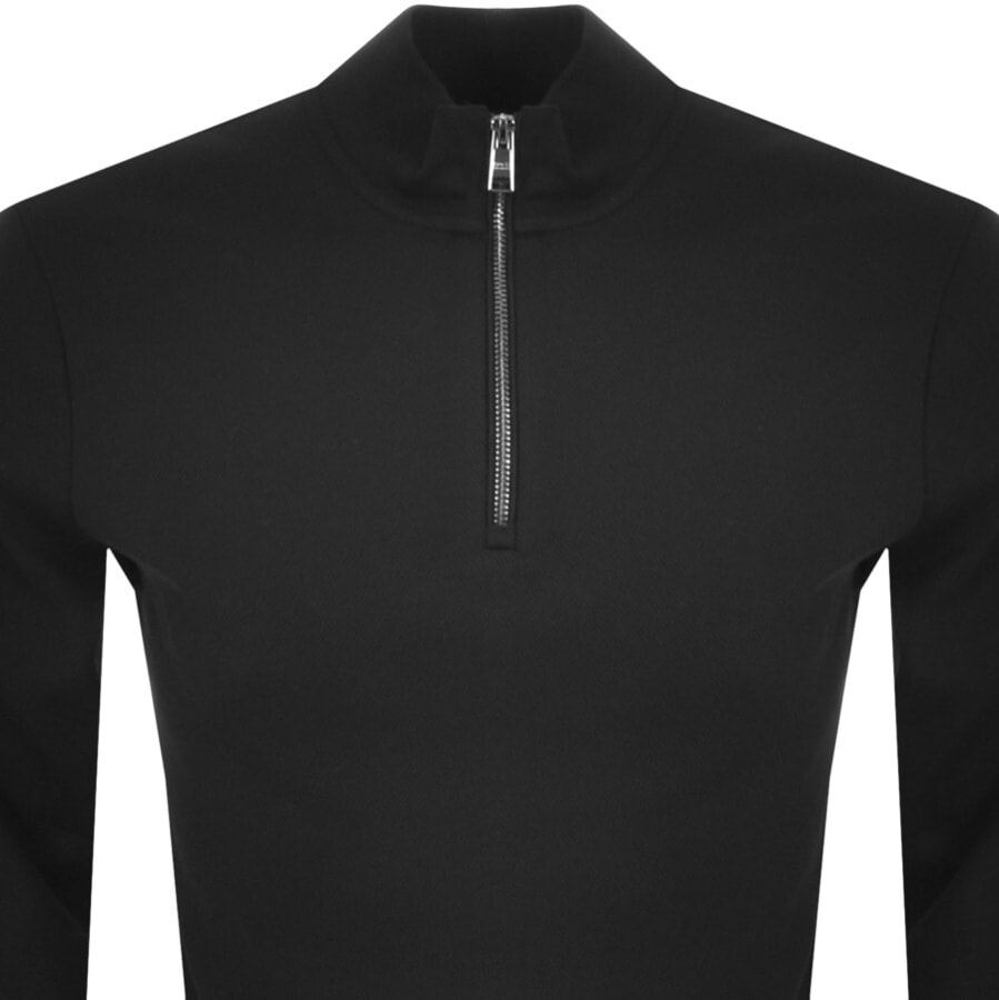 Alternative Image for ProductBOSS Tenore 12 Long Sleeve Half Zip T Shirt Black2