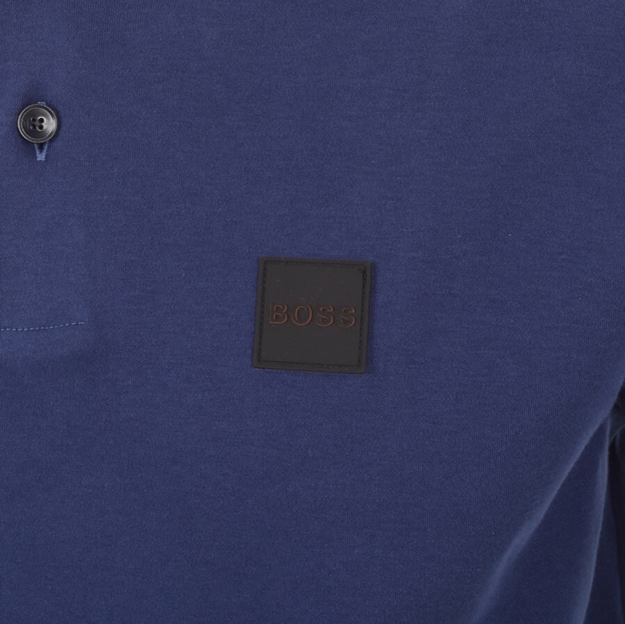 Alternative Image for ProductBOSS Long Sleeved Polo T Shirt Navy3