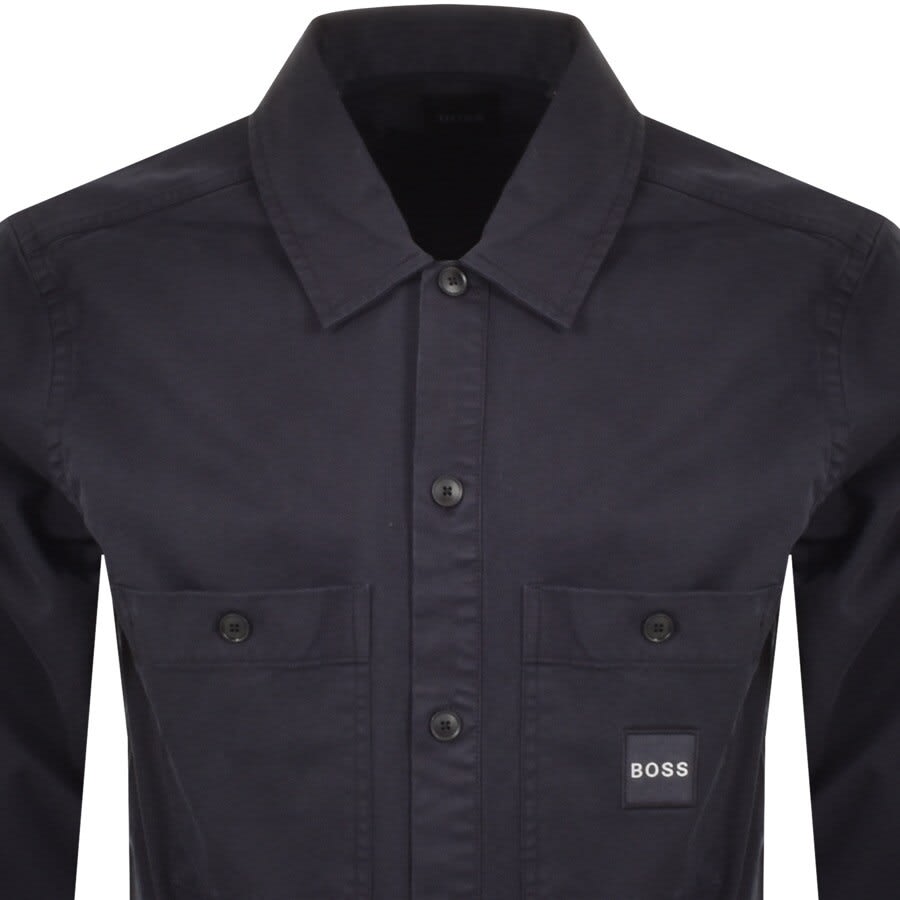 Alternative Image for ProductBOSS Locky Overshirt Jacket Navy2